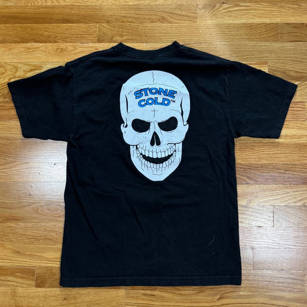 WWE Boston 3:16 T-Shirt Stone Cold Steve Austin Skull Graphic Mens M Black - Picture 3 of 4
